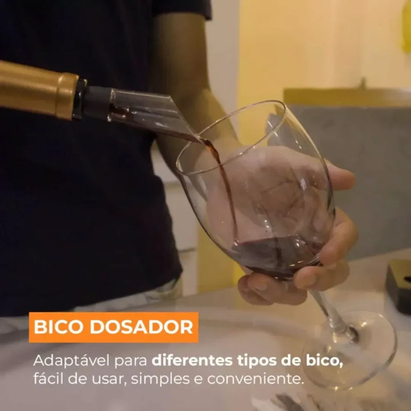 Abridor de Vinho Elétrico PremiumLar™ ORIGINAL + 3 Brindes Grátis