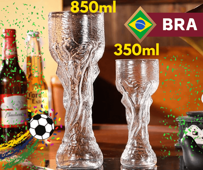 Taça De Cristal - Qatar 2022 (Conserva A Bebida Gelada ) - Loja Shopmart